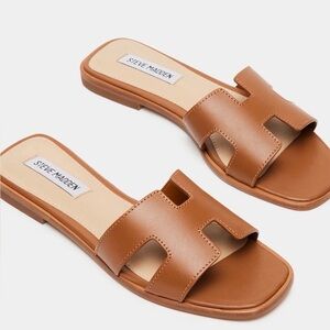Steve Madden Hayden Brown Slide Sandals